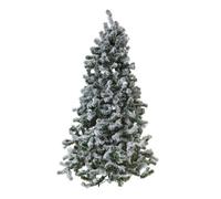 Extra Large Snowy Spruce Tree 210Cm Lifelike Winter Holiday Decor