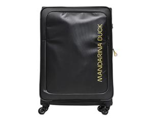 Extra-Large Soft Expandable Trolley Bag Mandarina Duck Eco Coated Noir 85x52x32 cm
