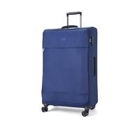Extra Large Softshell Spinner Suitcase, Navy Blue, 4-Wheel Trolley 32 Inch | TSA Lock, Telescopic Handle, Soft Shell, Spinner Wheels, Travel Luggage