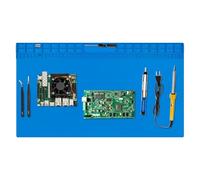 Extra Large Soldering Mat, 27.6"x15.7" Heat Resistant Silicone Work Mat, 932°F Anti-Static & Magnetic Repair Pad for BGA Soldering Iron, Electronics, Phone, Laptop, PC, Watch Repair