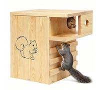 Extra Large Squirrel House for Outside, Wood Squirrel Boxes for Outdoor