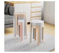 Extra Large Stackable Plastic Stools18 Tall Portable Round Backless Bar SeatsColorful Nesting Stools for Home Party & OfficeSet of 6