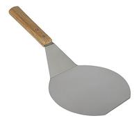 Extra-Large Stainless Steel Wide Spatula Turner Strong Wooden Handle - Dishwasher Safe Kitchen Utensil - Heavy Duty Oversized Metal Lifter Grilling, Cooking, Baking Cake & Cookies pancake spatula