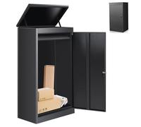Extra Large Steel Mailbox,Parcel Delivery Box with Combination Lock,Powder Coated Letterbox Parcel Box,Parcel Letter Box with Waterproof & Anti-Theft Function for Outdoor,Porch