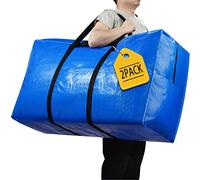 Extra Large Storage Bags, 41 Gallon XXL Jumbo Large Moving Bags Heavy Duty, Storage Totes Moving Boxes Supplies for College, Foldable Duffle Bag for Travel, 38x23x11inch - 2PACK