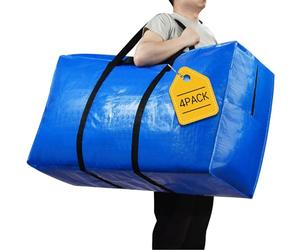 Extra Large Storage Bags, 41 Gallon XXL Jumbo Large Moving Bags Heavy Duty, Storage Bins Moving Boxes Supplies for University, Foldable Duffle Bag for Travel, 38 x 23 x 11 inches - 2PACK
