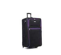 Extra Large Suitcase 32" Super Lightweight Luggage Integrated Combination Lock 20% Expandable 2 Wheel Soft Shell Check in Hold Luggage for 30kg