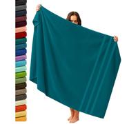 Extra Large Super Jumbo Bath Sheet 100x200cm Egyptian Cotton Soft XXL Bath Sheet (Blue Lagoon)