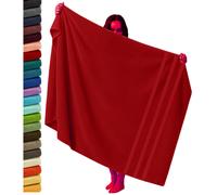Extra Large Super Jumbo Bath Sheet 100x200cm Egyptian Cotton Soft XXL Bath Sheet (Red)