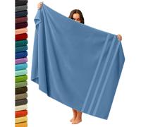 Extra Large Super Jumbo Bath Sheet 100x200cm Egyptian Cotton Soft XXL Bath Sheet (Sky Blue)