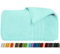 Extra Large Super Jumbo Bath Sheet Towels 100 x 200 cm, 600-GSM Ultra Soft XXL Bath Sheet 100% Egyptian Cotton Big Size Bathroom Shower Bath Towel (Aqua/Mint, Jumbo Bath Sheet)