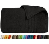 Extra Large Super Jumbo Bath Sheet Towels 100 x 200 cm, 600-GSM Ultra Soft XXL Bath Sheet 100% Egyptian Cotton Big Size Bathroom Shower Bath Towel (Black, Jumbo Bath Sheet)