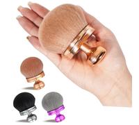 Extra Large Tanning Brush Self Tanner Brush 3.2inch Kabuki Tanning for Self Tan Back Applicator Wide-headed Blend Blur Body Makeup Kabuki Foundation Body Tanner With Drawstring Bag (Rose gold)