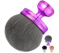 Extra Large Tanning Brush Self Tanner Brush 3.2inch Kabuki Tanning for Self Tan Back Applicator Wide-headed Blend Blur Body Makeup Kabuki Foundation Body Tanner With Drawstring Bag (Purple)