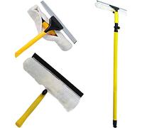 Extra Large Telescopic Window Cleaner Removable Squeegee Cleaning Kit 3.5m Soft Head Supplies Extendable Conservatory Outdoor Glass Window Brush