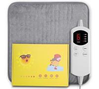 Extra Large Therapeutic Heating Pad 18"x18" for Back, Neck, and Shoulder Pain Relief - 6 Heat Settings, Auto Shut-Off, Washable Soft Flannel for Moist & Dry Heat Therapy Suitable for Office Home