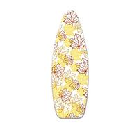 Extra Large Thick Ironing Board Cover, 155x60 cm, 100% Cotton with Extra Thick Felt Pad, Secured by Drawstring Cord, Scorch and Heat Resistant Ironing Board Cover, Pack of 4 Clips