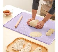 Extra Large Thick Silicone Baking Mat 40x50cm Non Stick Pastry Mat for Rolling Dough, Durable Multipurpose Mat, Making Cookies, Pizza, Pie, Fondant, Bread, Resin Crafts Jewelry Casting Mould Mat