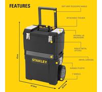 Extra Large Tool Box On Wheels Rolling Mobile Work Centre Heavy Duty Storage