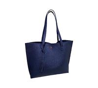 Extra Large Tote Bag Women'S Soft Faux Leather Tote Shoulder Bag From Big Capacity Tassel Handbag High Capacity Pu Tassel Shoulder Bag For Women'S Crossbody Bag Weekend Tote (Blue, One Size)