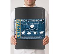 Extra Large TPU Cutting Board 17.3" x 12.6" - Flexible, Knife-Friendly, Scratch-Resistant, Dishwasher Safe, BPA-Free, Double-Sided Chopping Board with Juice Groove for Meat, Vegetables & More