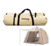 Extra Large Travel Bags - Zip Duffel Bag for Travel, Waterproof Camping Carryall, Portable Folding Bike Bag, Foldable Zip Package with Two Handles for the, khaki, L, See description