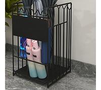 Extra Large Umbrella Stand Heavy-Duty Metal Umbrella Holder for Front Door & Porch Commercial Grade Storage Solution Stylish Black Design Space-Saving nizer