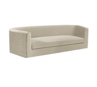 Extra Large Velvet Chesterfield Sofa Cover Vintage Stretch Couch Slipcover with Cushion Covers Living Room Furniture Protector - New Ivory Main + 1 Piece