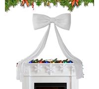 Extra Large Velvet Christmas Bow, 180x50cm Christmas Tree Topper Bow, Giant Velvet C-hristmas Bows, For Window Mantle Wall Door Decoration