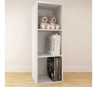 Extra Large Vinyl Lp Music Record Storage Box Cube 12" Cabinet Case Unit Rack Display White