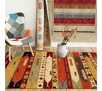 Extra Large Washable Area Rug 180x250 cmModern Geometric Design in Yellow Orange Brown for Living Room Bedroom & OfficeNonSlip Carpet Mat for Stylish Home Decor