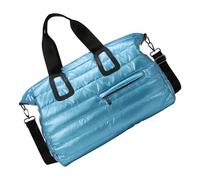 Extra Large Water Resistant Athletic Bag Glossy Surfaces Design Gym Bags for Sports Enthusiasts and Frequent Travelers Stylish Gym Bag with Spacious Main Compartment