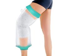 Extra Large Waterproof Knee Cast Cover for Shower, Silicone Watertight Knee Surgery Shower Sleeve for Recovery Replacement and ACL Surgery, Wounds, and Bandage(27.5 inch Long)