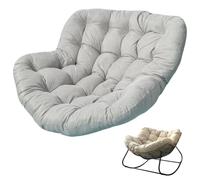 Extra Large Waterproof Replacement Cushion for Egg Chair Thick Padding for Rattan Baskets & Rocking Chairs Ideal for Outdoor Patio & Balcony Use (Size: 115cm x 100cm)