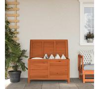 Extra Large Wooden Garden Storage Box Fir Outdoor Cushion Chest 198cm Brown