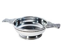 Extra Large XL Celtic Band Pewter Quaich Whisky Tasting Bowl Loving Cup Burns Night (170mm Bowl Diameter)