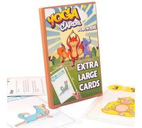 Extra Large Yoga Pose and Breathing Exercise Cards for Kids - Promote Mindfulness, Meditation and Self Care for Children - A Fun Preschool Game - Teach Kids Mindfulness Tools Through Yoga