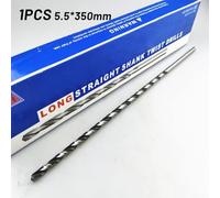 Extra length drill bit with straight shank manufactured from W6 high speed steel for precise deep hole work (I)