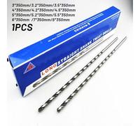 Extra length drill bit with straight shank manufactured from W6 high speed steel for precise deep hole work (E)