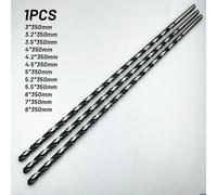 Extra length drill bit with straight shank manufactured from W6 high speed steel for precise deep hole work (K)