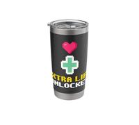 Extra Life Unlocked Open Heart Surgery Cardiac Survivor Stainless Steel Insulated Tumbler