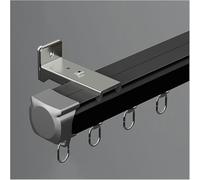 Extra Long 15ft Aluminum Curtain Rod Wall Mount Heavy Duty Bracket for Indoor Outdoor Use Includes Accessories Perfect for Curtains 32 13ft (Champagne)