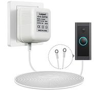 Extra Long 19.7ft Cord 18V500mA Doorbell Transformer Compatible with Ring, Nest, Eufy, Wyze, Arlo Wireless Video Doorbells (White)