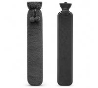 Extra Long 2.2L Hot Water Bottle with Soft Fleece Cover for Neck, Back, Shoulders, Waist, Legs & Feet, Reusable Heat Pack for Warmth, Muscle Comfort, Period Cramps & Cold Winter Nights