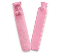 Extra Long 2.2L Hot Water Bottle with Soft Fleece Cover for Neck, Back, Shoulders, Waist, Legs & Feet, Reusable Heat Pack for Warmth, Muscle Comfort, Period Cramps & Cold Winter Nights