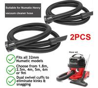 Extra Long 2.5M Vacuum Cleaner Hoover Nuflex Hose Pipe For Numatic Henry 32mm 2Set