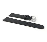 Extra Long, 20mm Black Buffalo Pattern Leather Smartwatch Band Strap fits Skagen Hagen, Signatur, Hald & Many More