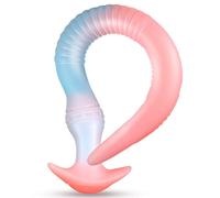 Extra Long 22.8 Inch Silicone EEL Anal Toy - Soft Flexible Butt Plug for Deep Prostate Massage and G-Spot Pleasure - Glow in The Dark Adult Sex Toy for Men and Women