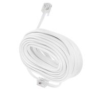 Extra Long 25ft Landline Telephone Cable Wire with Rj11 Rj14 6p4c Connector Plug, Plastic and Copper Material for Home and Office Use, Versatile Extension Cord for Telephone Socket