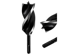 Extra Long 40mm x 155mm Auger Drill Bit SDS Plus, SDS Wood Auger Drill Bits | 3pcs 40mm Dia. Timber Drill Bit 155 mm Long for Woodworking